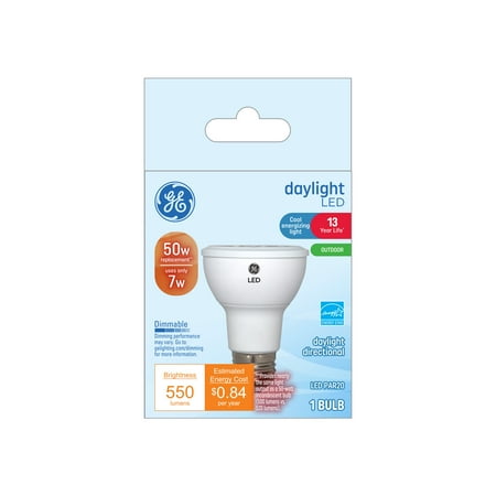 

GE LED Floodlight Bulb 50 Watt Eqv Daylight PAR20 Light Bulb 13 Year