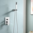 thumbnail image 2 of Logmey 16" Pressure Balancing Rain Shower System Rough-in Valve Trim Kit Shower Faucet Set Complete Square Chrome, 2 of 9