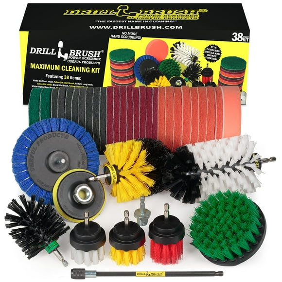 Kit de Nettoyage Ménager Drill Brush Set - Kit de Nettoyage de Voiture - Brosses de Fixation pour Outils Power - Gommage Varié Brush Set - Nettoyage Toilette Brush - Ensemble de Nettoyage Brush - Joints Brush - Baignoire Propre