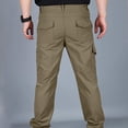 thumbnail image 2 of Men's Tactical Work Pants Stretch Wide Leg Loose Fit Quick-Dry Lightweight Casual Cargo Hiking Pants with Multi-Pockets, 2 of 4