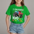 thumbnail image 2 of Toddler Boys Girls 100 Days of School Shirt Kids Happy 100th Day of School Tshirt Kindergarten Tee Tops (4y-6y) School Crayons Shirt, 2 of 4