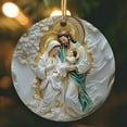 thumbnail image 6 of Nmdmisc Christmas Holy Relief Sculpture Style Ornament,Acrylic 2D Jesus Nativity Decorative Hanging Decoration,Christmas 2D Hanging Decoration for Christmas Party Scene Layout,3.15", 6 of 6