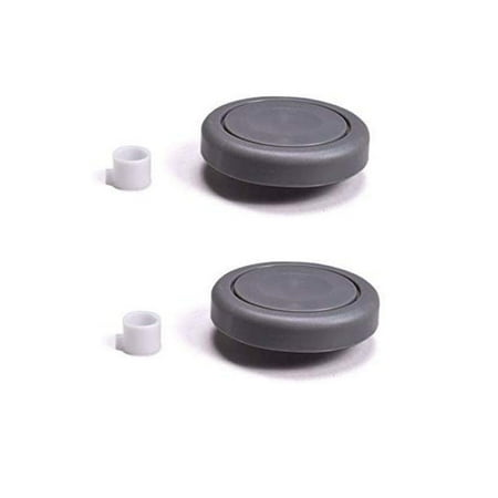 2Pk AC01CAKSZV06 For Panasonic MC-V9658 Power Nozzle Canister Vac 3 Inch Rear Wheel