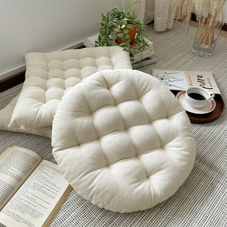 

Wirlsweal Chair Seat Cushion Soft Fluffy High Elasticity Anti-wrinkle Round/Square Living Room Chair Car Seat Stuffed Cushion Household Supplies