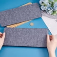 thumbnail image 3 of PH 2pcs Felt Bag Base Shaper 12x5.16'' Black Rectangle Bottom Handbag Shaper Insert for Crossbody Leather Backpack Cosmetic Travel Bag 6mm Thick Gray for DIY, 3 of 9