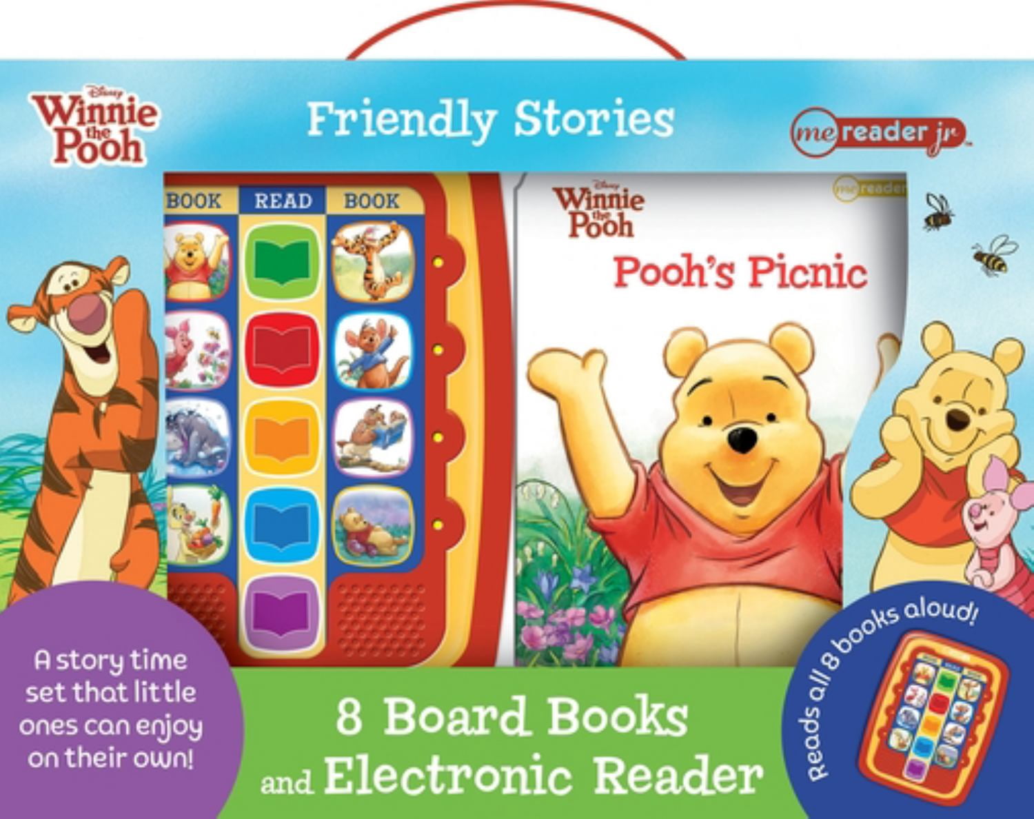 Disney Winnie the Pooh Friendly Stories: Me Reader Jr 8 Board Books and Electronic Reader Sound Book Set (Hardcover)