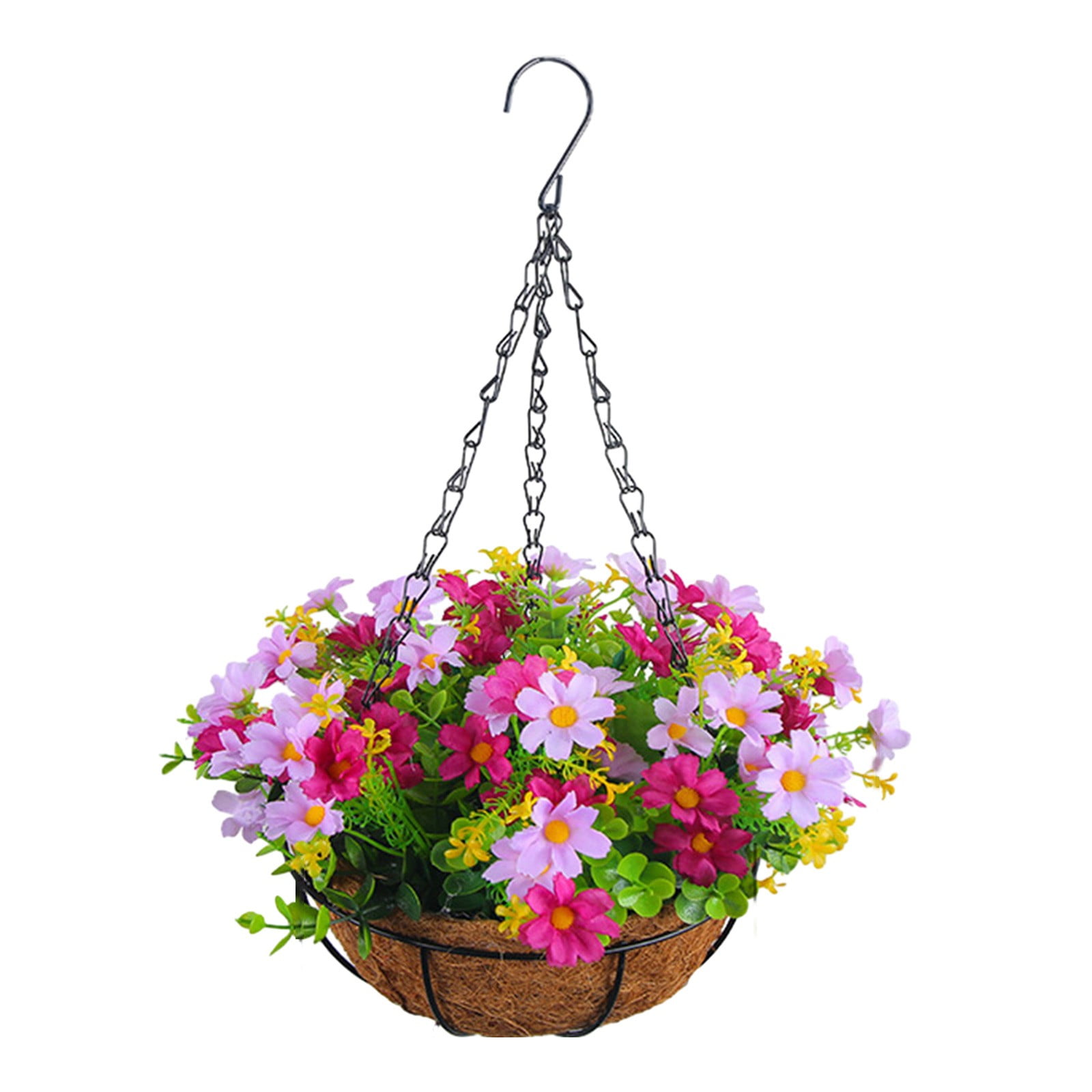 Artificial Flowers Hanging Baskets Outdoor Fake Hanging Baskets Outdoor