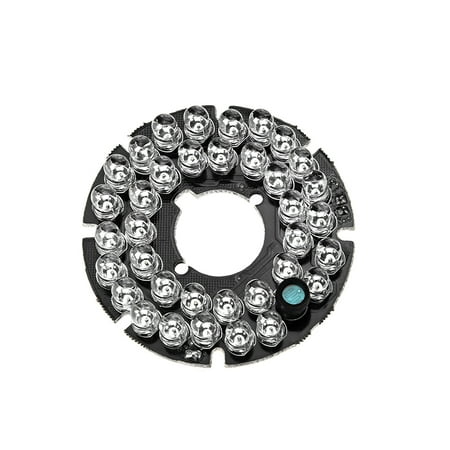 Ir Infrared Board Plate - 36 LEDs 850nm IR Infrared Board 45 Degree Round Plate IR Illuminator Board Bulb for CCTV Security Cameras - White