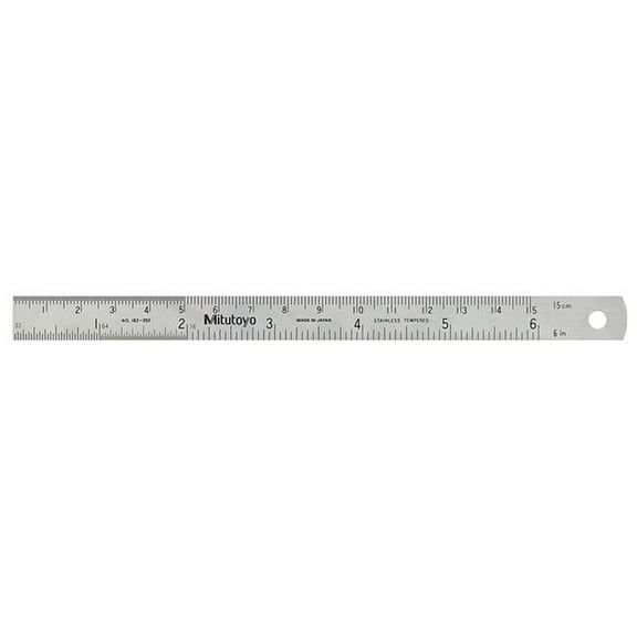 Mitutoyo 182-203 6 in. 5R Series Steel Rule
