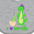thumbnail image 4 of Inktastic I Love My Tía Boys or Girls Baby Bib, 4 of 4