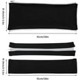 thumbnail image 4 of ORUYROP Housse d'Accoudoir de Chaise de Bureau Extensible Résistante à l'Eau en Spandex Extensible Jacquard Housse de Chaise d'Ordinateur pour Chaises de Bureau Accoudoir Noir, 4 of 7