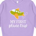 thumbnail image 3 of Inktastic My First Plane Trip Airplane Travel Toddler Sweatshirt, 3 of 4