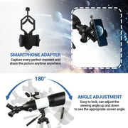 BEBANG Telescope for Adults Astronomy, 80mm Aperture Astronomical Telescope, 3 Rotatable Eyepieces Refractor Telescope with Tripod