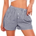 thumbnail image 1 of Shorts de Pijama PRETTYGARDEN 2025 Verano Cuadros para Mujer, 1 of 9