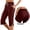 Wine, variant on BUIGTTKLOP Women's Capris with Pockets Summer Casual Wide Leg Work Capri Pants Dressy Golf Pant Workout Stretchy Yoga Sweatpant
