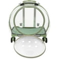 thumbnail image 3 of Miumaeov Cat Carrier with Rolling Wheels, Clear Pet Trolley Case Pet Backpack with Multiple Ventilation Holes for Cats and Dogs, Green, 3 of 9