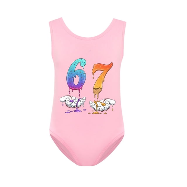 HUANBAI Girls Swimsuit Long Sleeve Rash Guard UPF 50+ Sun Bathing With Skirt 3-4 Years