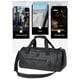 thumbnail image 2 of Bolsa De Ejercicios Bolso de fitness para hombre con asa de transporte con compartimento para zapatos y bolso de viaje con bolsillo húmedo, 2 of 9