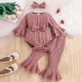 thumbnail image 2 of mgoYE Baby Girl Clothes Toddler Infant Fall Winter Outfits Romper Newborn 0 3 6 9 12 18 Months Girls’Clothing Set, 2 of 7