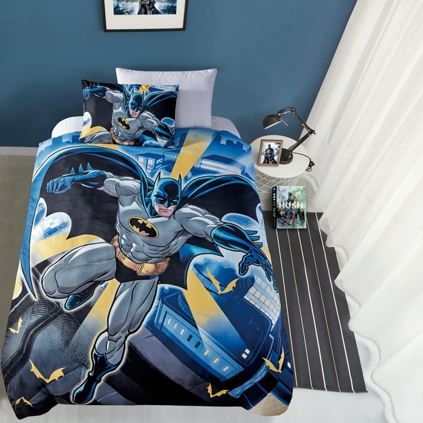 Jpi Comforter Set Twin Batman In City, Batman Bed Sheets Queen Size