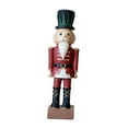 thumbnail image 4 of Figura de Cascanueces Navideño, Figura Decorativa de Mesa, Manualidades, Accesorios de Fotografía, Adorno de Resina, Figura de Cascanueces, Decoración rojo, 4 of 8