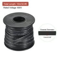 thumbnail image 2 of Cable de cinta de silicona Uxcell 24AWG 4Pin 24 Gauge cable plano flexible de silicona 10m/32.8ft cable de cobre estañado negro, 2 of 7