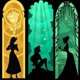 thumbnail image 1 of Pintura Princesa Silueta 5D DIY Full Round Drill Diamonds Kits Art (E1854) FLhrweasw Nuevo, 1 of 9