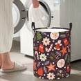 thumbnail image 4 of Picia Winter Holiday Christmas Large Laundry Basket, Waterproof, Freestanding Laundry Hamper, Collapsible Tall Clothes Hamper with Extended Handles-Medium, 4 of 8