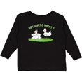 thumbnail image 3 of Inktastic Hey, Guess What? Chicken Butt Boys or Girls Long Sleeve Toddler T-Shirt, 3 of 5