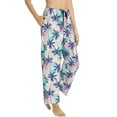 thumbnail image 2 of KLL Womens Palm Leaves Print Pajama Pants Soft Pajama Bottoms for Women Cozy Lounge Pants, 2 of 7