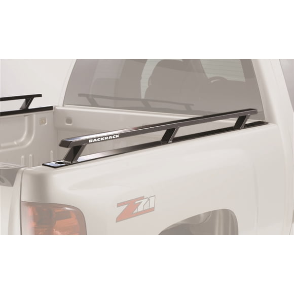 BackRack Bed Side Rail 65520 Stake Pocket Mount; Powder Coated; Black; Steel; Without Tie Down; Not Compatible With Tool Box