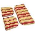 thumbnail image 2 of Blazing Needles U-Shaped Spun Polyester Tufted Settee Cushion Set (Set of 3), 2 of 2