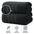 thumbnail image 5 of RIVERSIDE 2 Pack Luxury Bath Sheets 35×70 Soft Quick Dry Extra Large Cotton Towels 600 GSM Hotel Quality Spa - Gray, 5 of 8