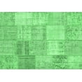 thumbnail image 1 of Ahgly Company Indoor Rectangle Patchwork Emerald Green Transitional Area Rugs, 8' x 10', 1 of 4