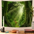 thumbnail image 2 of DaShan Misty Forest Tapestry Wall Hanging,Nature Green Tree Tapestries for Bedroom Living Room Dorm Decor,60"Wx50"L, 2 of 6