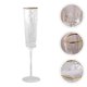 thumbnail image 4 of FELTECHELECTR 1 copa de vino decorativa y delicada para fiestas, creativa, dorada, 4 of 6