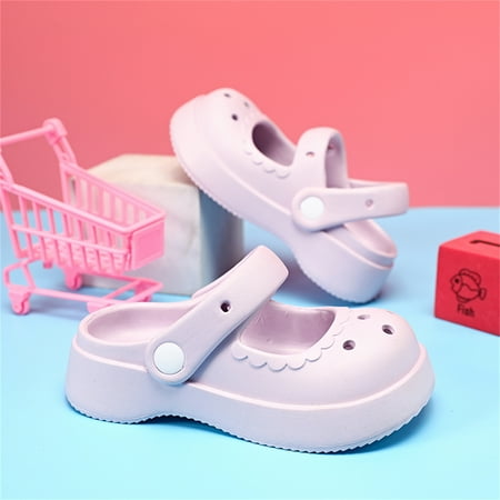 

Girls Garden Clogs Children Lightweight Slippers Comfortable Water Shoes Slip On Beach Sandals