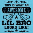 thumbnail image 2 of CafePress - Awesome Little Brother Infant Bodysuit - Cute Infant Bodysuit Baby Romper - Size Newborn - 24 Months, 2 of 3