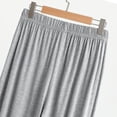 thumbnail image 4 of cfhntfmh Mens Jogger Pajama Pants Casual Comfy Lightweight Lounge Pants Drawstring Loose Soft Pants Sleepwear (Gray,Large), 4 of 6