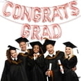 thumbnail image 3 of KatchOn, Rose Gold Congrats Grad Balloons - 16 Inch | Congrats Grad Balloon Banner For Graduation Decorations 2026 | Foil Balloon Banner For 2026 Graduation Party Decorations, 3 of 6