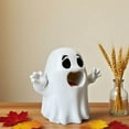 thumbnail image 4 of Halloween Ghost Figurine Resin Ghost Decor Cute Finger Statue Funny Ornaments for Halloween Decorations Christmas New Year's Gifts Porch and Indoor Home Office Desk Decor Gifts, 4 of 7