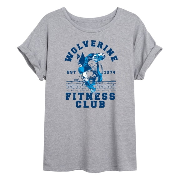 Wolverine - Fitness Club - Juniors Oversized Graphic T-Shirt