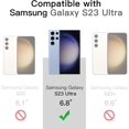 thumbnail image 2 of Matte Case for Samsung Galaxy S23 Ultra 5G 6.8-Inch, Frosted Translucent Back Protective Slim Phone Cover,, 2 of 5