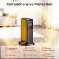 thumbnail image 5 of R.W.FLAME Oil Filled Radiator Heater, 1500W Portable Space Heater with Remote & Digital Thermostat, 4 Modes, 24H Timer, Child Lock, Overheat & Tip-Over Protection, Ultra Quiet for Indoor Use, Black, 5 of 7