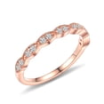thumbnail image 3 of Marquise Wedding Band 1.2mm, Gold, Silver or Rose Gold Moissanite Ring, 3 of 7