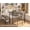 Gray, variant on 4-Piece Dining Table Set with 2 Chairs and Bench for Small Space - Kitchen Table with Under-Bench Storage Rack - Black