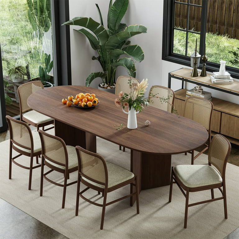 Abberton Black Wood Oval Dining Table Dovelina Abberton Black