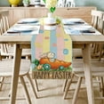 thumbnail image 2 of Easter Decor Easter Table Flag Holiday Bunny Egg Little Printed Linen Tablecloth Easter Home Decorations, 2 of 4