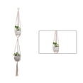 thumbnail image 2 of Colgador para macetas, plantas de interior al aire libre, cesta colgante, soporte para macetas de cuerda de algodón, WD030 Vogacara HA001777-30, 2 of 6