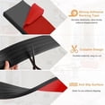 thumbnail image 2 of Threshold Ramps for Doorways Self-Adhesive Rubber Ramps for Door Threshold Rubber Door Threshold Ramp for Wheelchair Stroller Scooter Reducer Ramp (Black, 3” Wide x 6.6' Long), 2 of 8